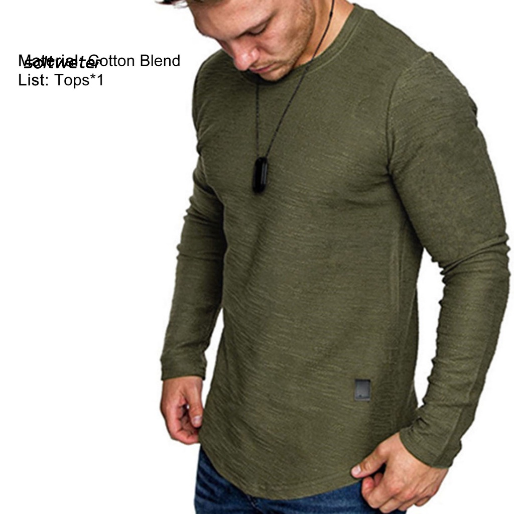 Áo Sweater Cotton Pha Siêu Mềm Mại Thời Trang Mùa Thu Cho Nam Giới