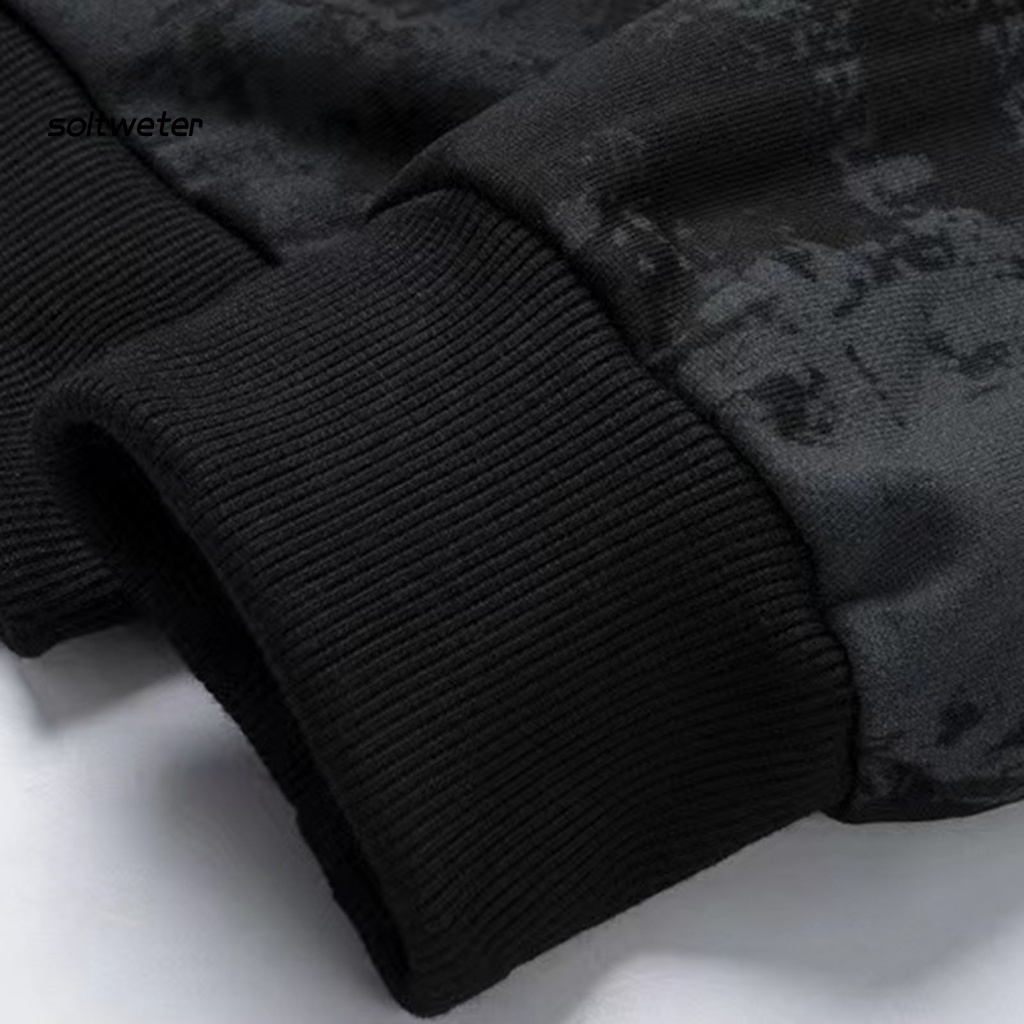 Áo Hoodie Tay Dài Dáng Rộng Màu Sắc Tương Phản Có Túi Phong Cách Hip Hop Plus Size Cho Nam