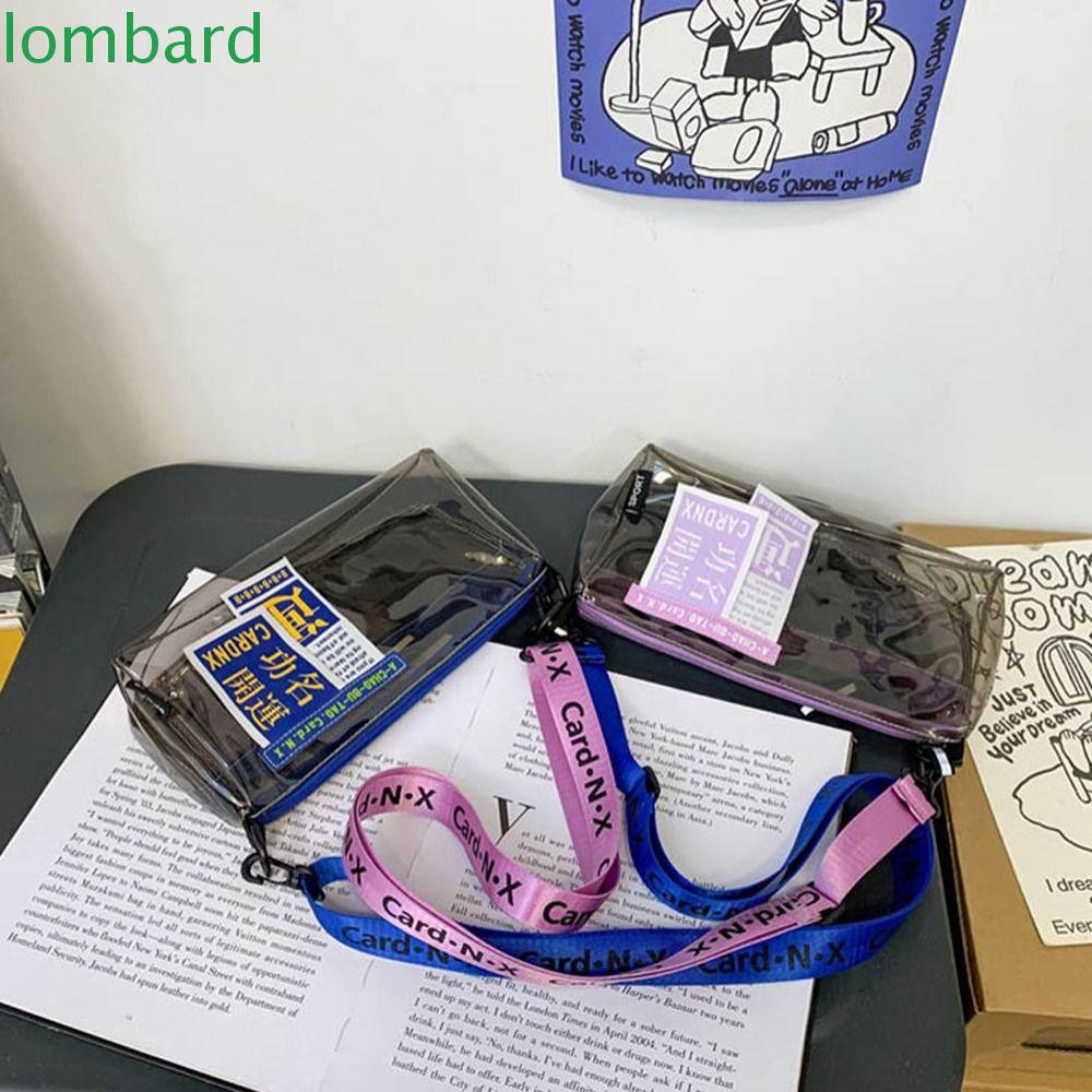 Túi Đeo Vai PVC Trong Suốt In Chữ Lucky Thời Trang Hàn Quốc