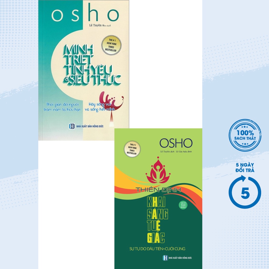 Sách - Combo Minh Triết Tình Yêu Và Siêu Thức + Thiền Định Khai Sáng Tuệ Giác (Bộ 2 Cuốn) - ĐN