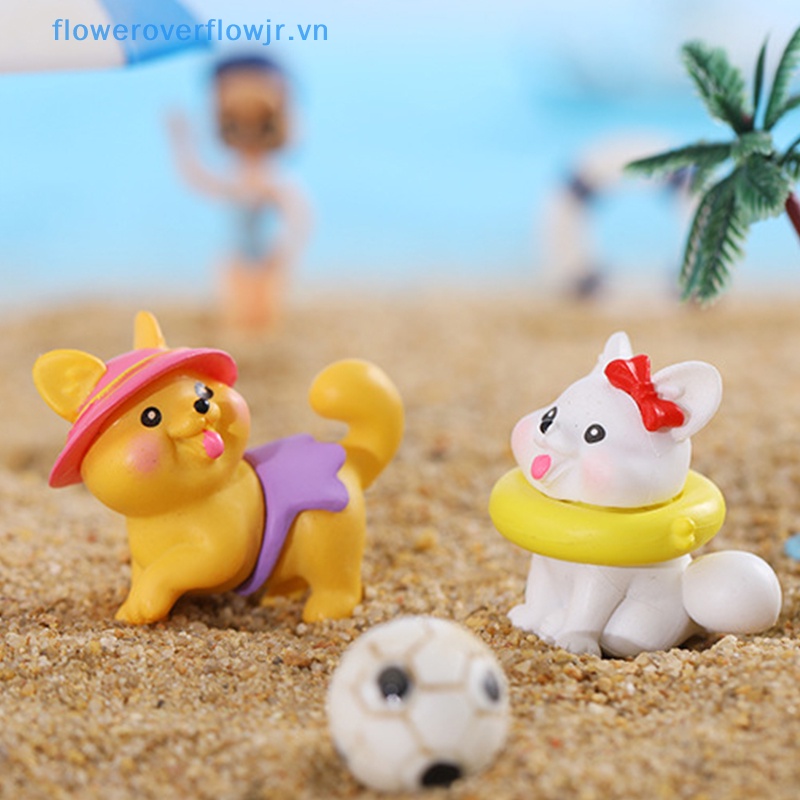 Chậu Hoa Resin Hình Cún Hoạt Hình Dễ Thương Sáng Tạo Trang Trí Nhà Búp Bê