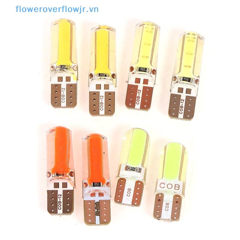 2 Bóng Đèn Led W5W T10 COB 6SMD Cho Xe Hơi