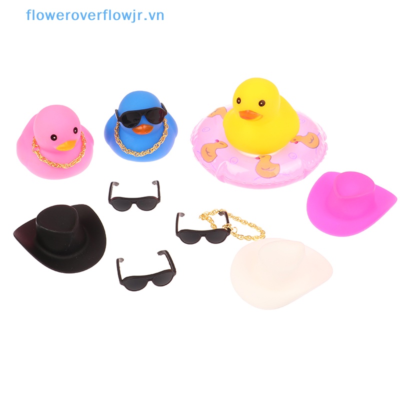 Chú Vịt Cao Su Màu Vàng Dễ Thương Dùng Trang Trí Bảng Điều Khiển Xe Hơi