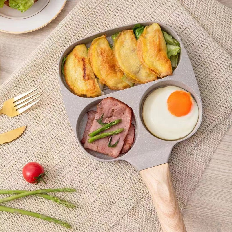 Nồi Chiên Trứng Chống Dính Đa Năng 3 Trong 1