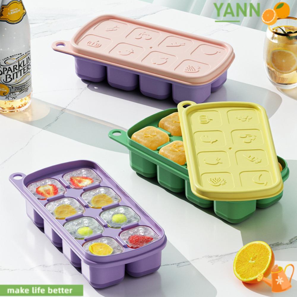 Khay Làm Đá Viên / Kem / Đá Viên Có Nắp Đậy 1 Tiện Lợi Dành Cho Tủ Lạnh