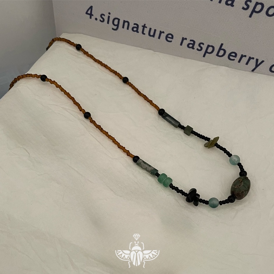 Vòng cổ Chuỗi Hạt Phong Cách Hip Hop Trung Hoa Mới Cho Cặp Đôi