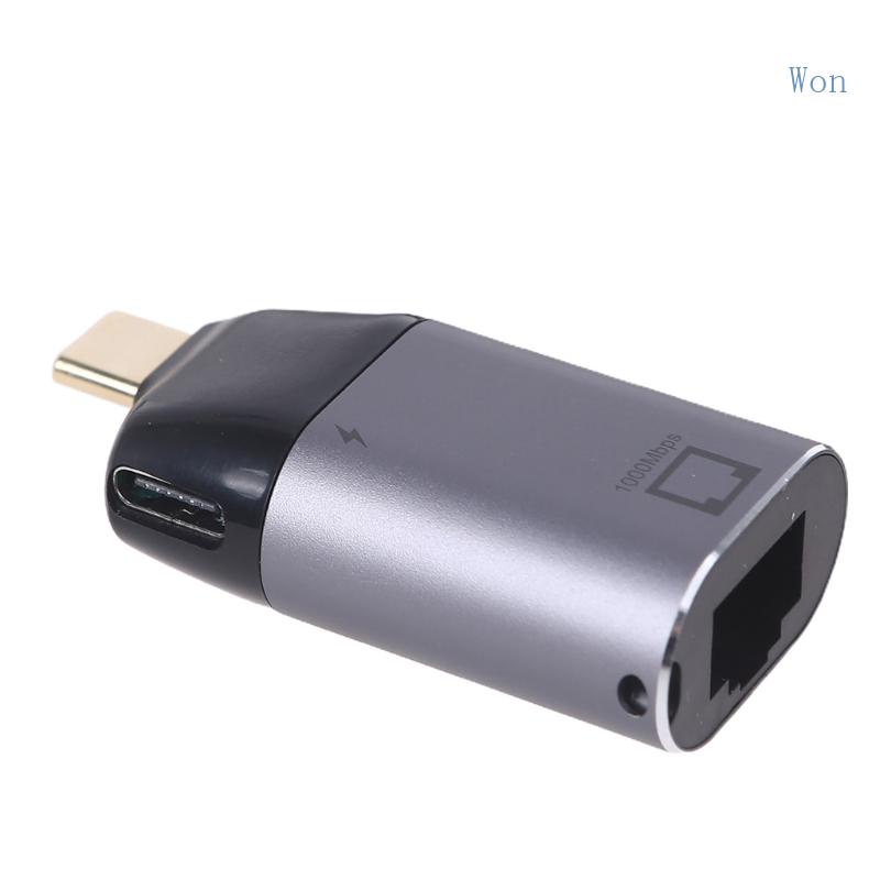 Đầu Chuyển Đổi Type-C Sang RJ45 Chuyên Dụng Cho Điện Thoại / Máy Tính