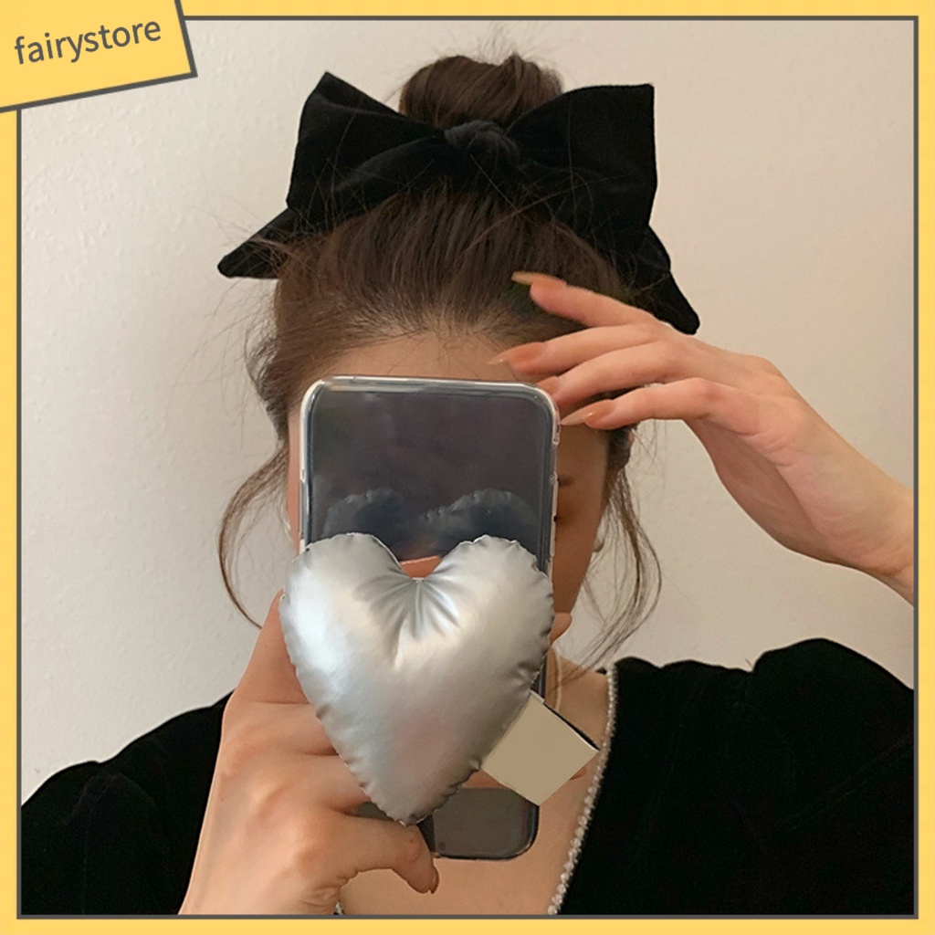 Kẹp Tóc Hình Nơ Ba Chiều Màu Trơn Chống Trượt Lâu Trôi Dành Cho Nữ