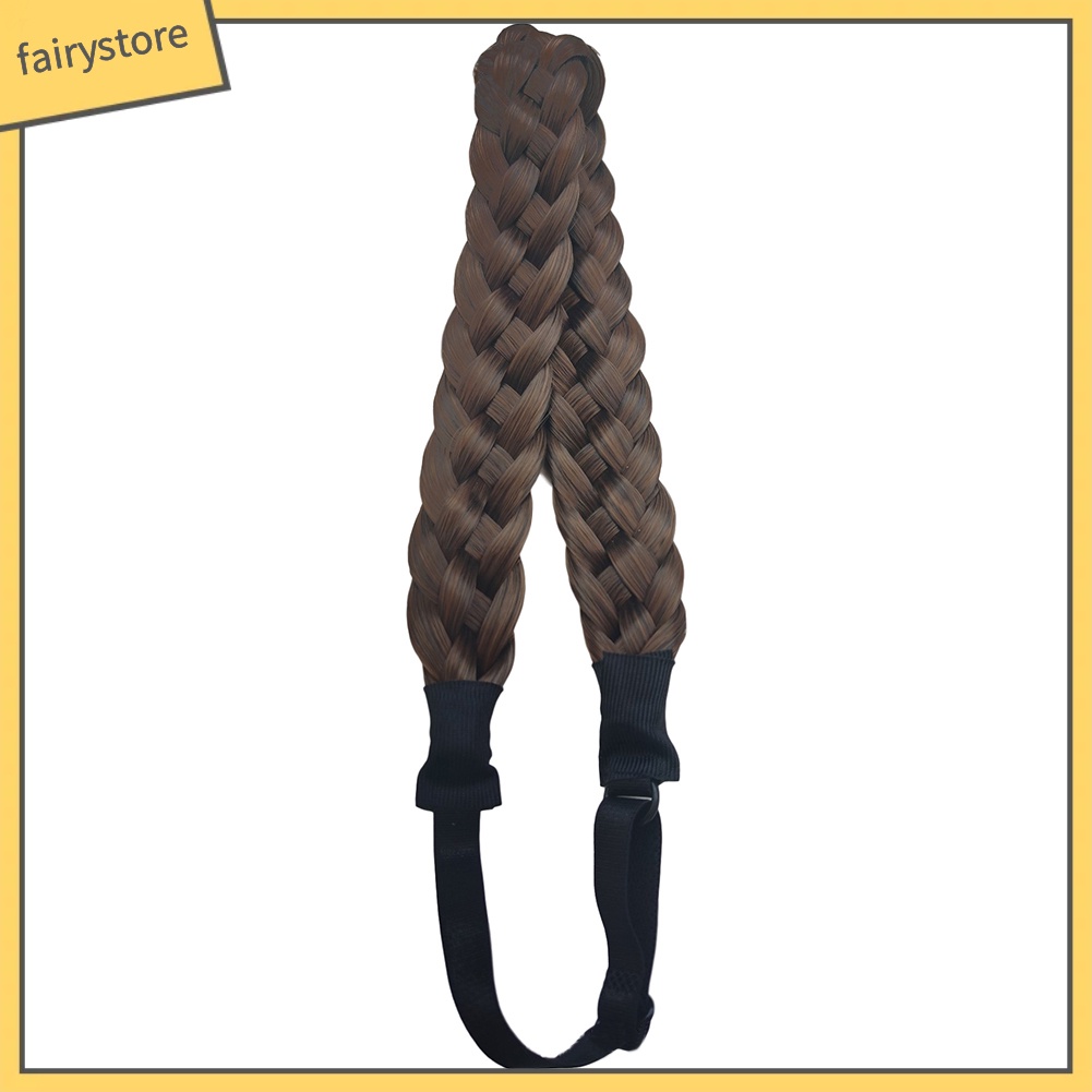 Băng Đô Tóc Giả Thắt Bím Thời Trang Dành Cho Nữ