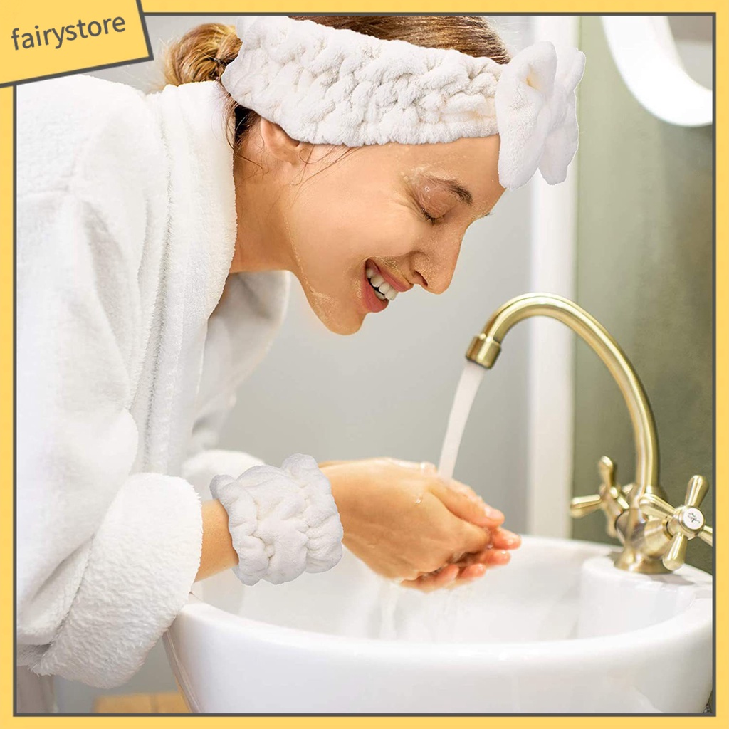 Băng Đô Cài Tóc Co Giãn Màu Trơn Thắt Nơ Lớn Cho Nữ