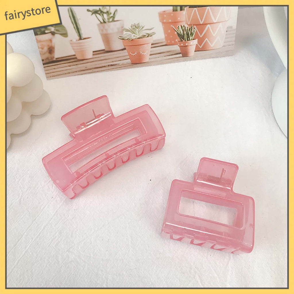 Set 2 Kẹp Tóc Càng Cua Màu Sắc Thanh Lịch Dễ Phối Đồ