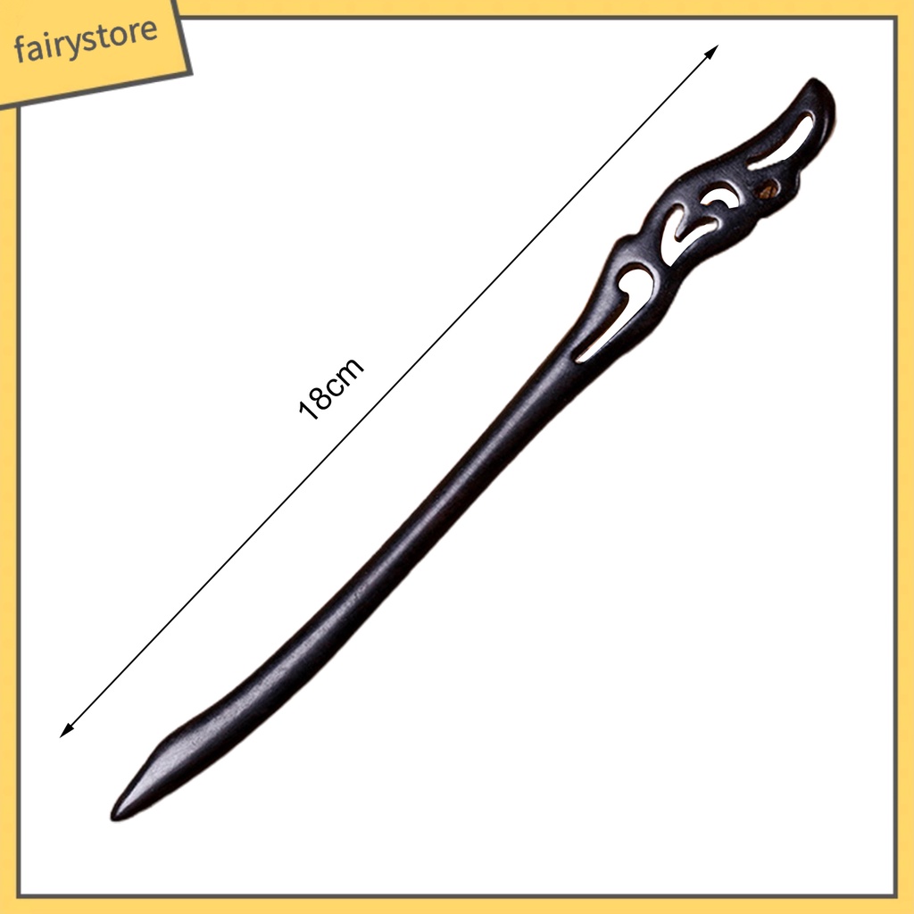 Trâm Cài Tóc Bằng Gỗ Trong Suốt Phong Cách Trung Hoa Cổ Điển Cho Nữ