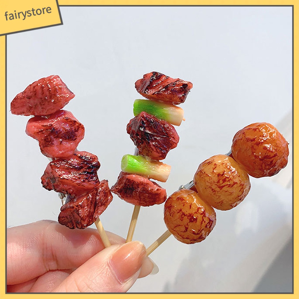 Kẹp Tóc Hình Thức Ăn Bằng PVC Độc Đáo