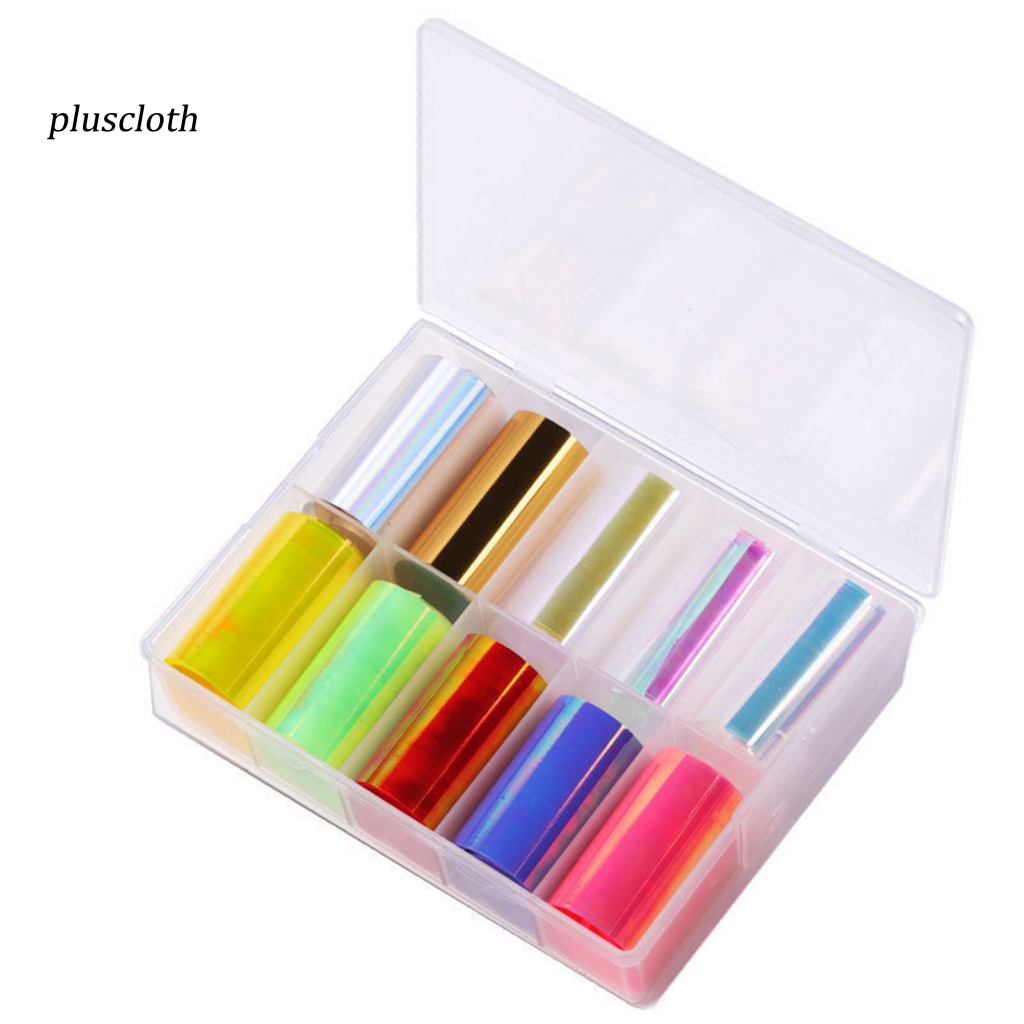 Giấy Bóng Kính Phối Màu Sắc Tươi Sáng Dùng Trang Trí Móng Nghệ Thuật Cho Nữ