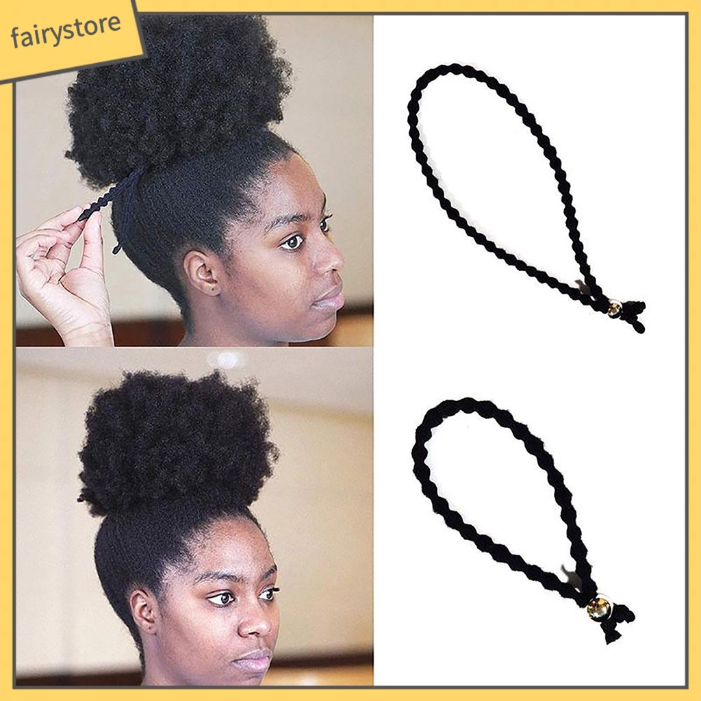 Dây Cột Tóc Đuôi Ngựa Màu Trơn Có Thể Điều Chỉnh Độ Dài