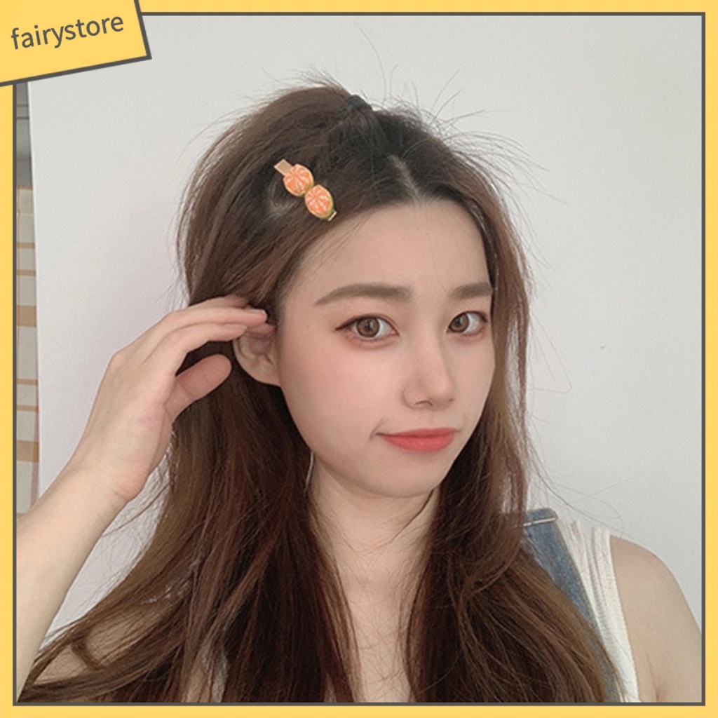 Kẹp TóC HìNh Quả Cam Dễ Thương Cho Nữ