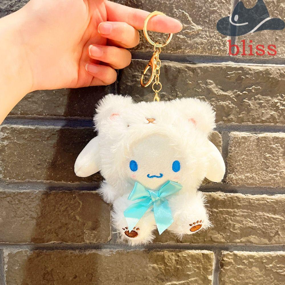 Móc Khóa Hình Cinnamoroll Nhồi Bông Mềm Mại Sáng Tạo