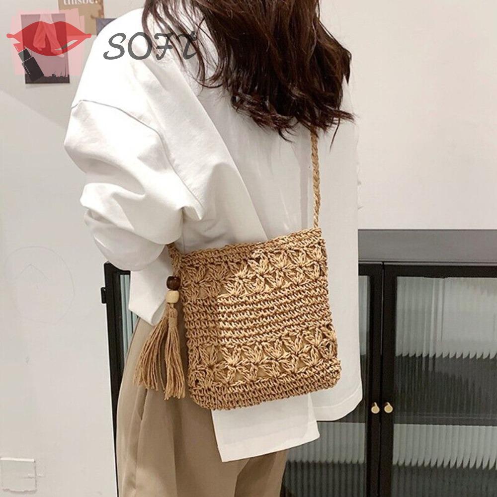Túi Xách Da Mềm Đính Tua Rua Thời Trang Cho Nữ