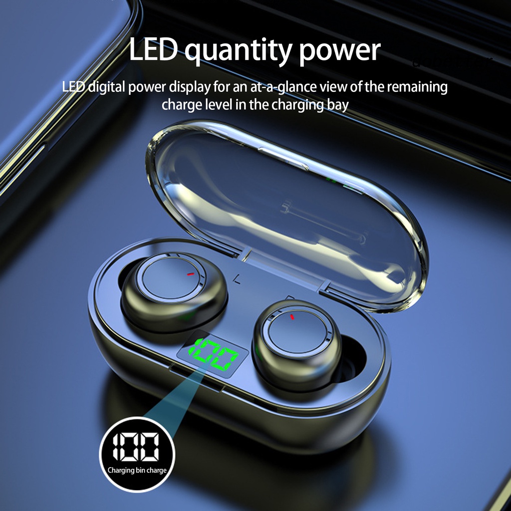 1 Bộ Tai Nghe Nhét Tai Không Dây Giảm Tiếng Ồn Màn Hình LED Âm Thanh Nổi HiFi