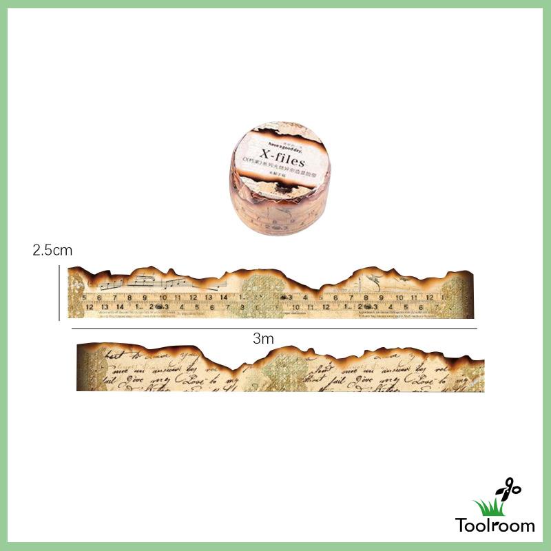 Cuộn Băng Keo Washi Dùng Trang Trí Sổ Tay DIY