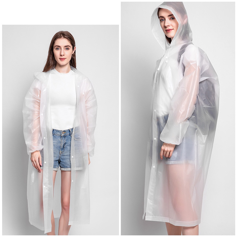 Áo Mưa Dày Bằng EVA Chống Nước Có Thể Tái Sử Dụng Thời Trang Cho Nam Và Nữ