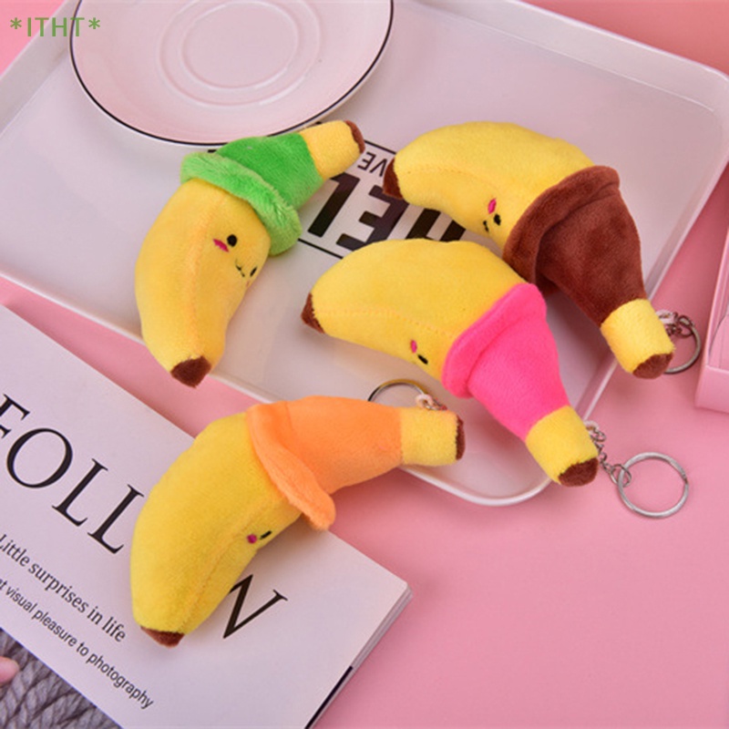 1 Móc Khóa Hình Quả Chuối Nhồi Bông Đáng Yêu Mới