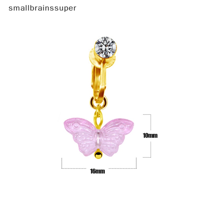 Khuyên Rốn Hình Bướm Nhỏ Màu Sắc Không Cần Bấm Lỗ Sáng Tạo Cho Nữ SBS