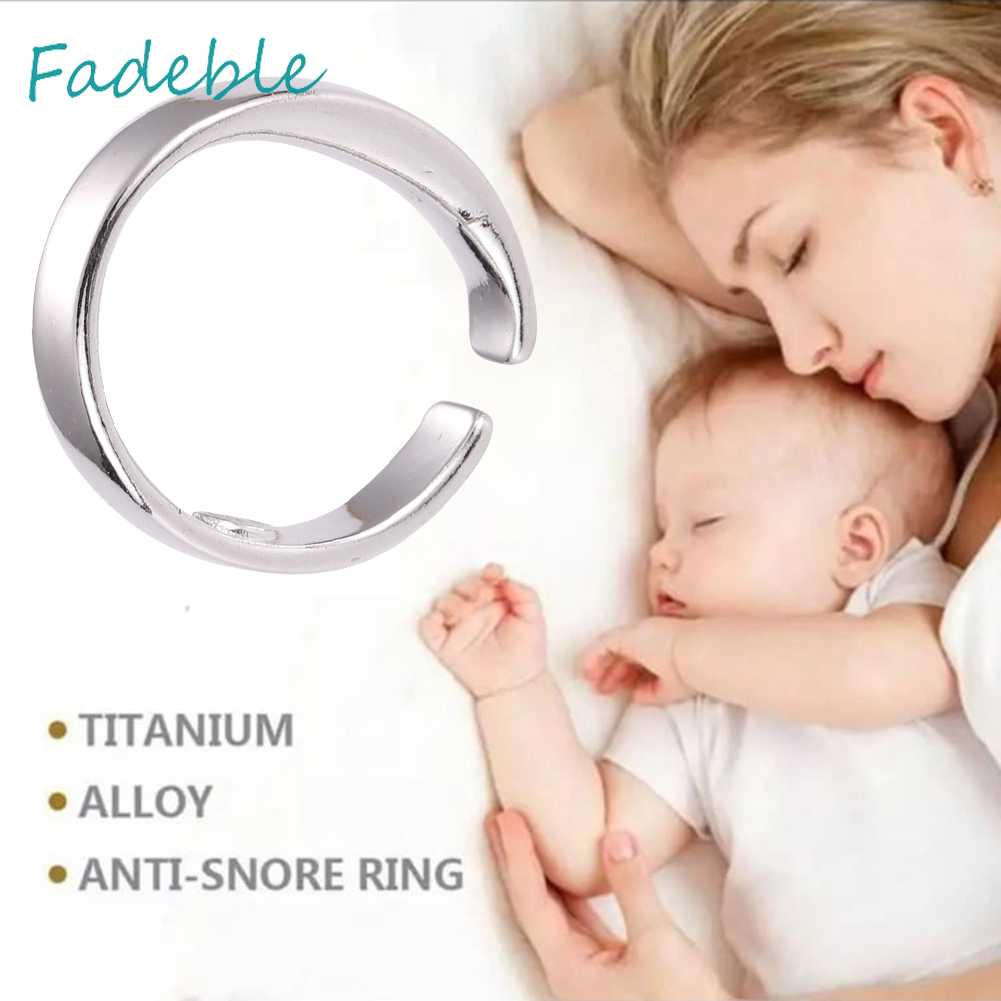 Nhẫn Bạc Từ Tính Bấm Huyệt Chống Ngáy Khi Ngủ Tiện Dụng