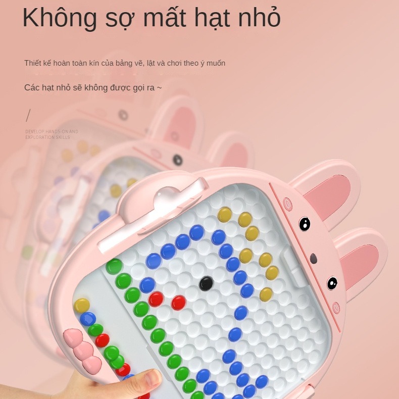 Bảng Vẽ Xếp Hình Nam Châm Nhiều Màu Sắc Vui Nhộn Cho Bé