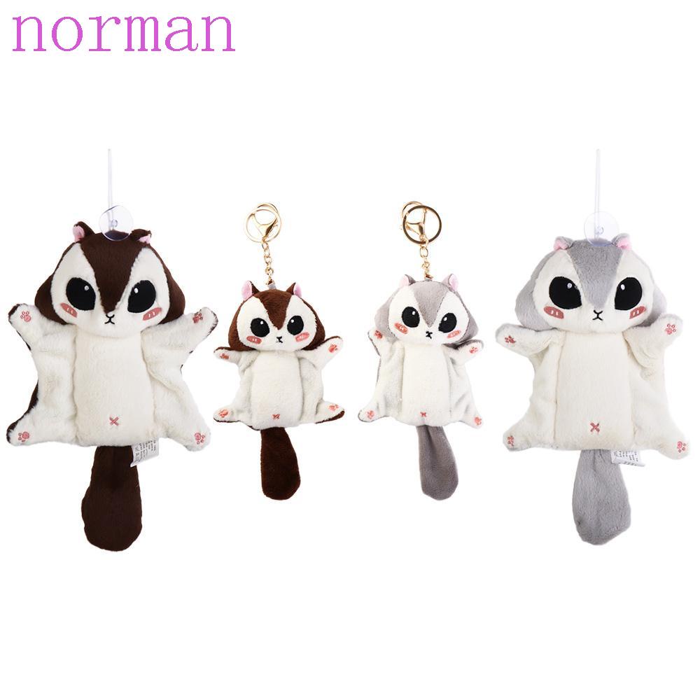 Móc Khóa Hình Sóc Nhồi Bông Mềm Mại Đáng Yêu