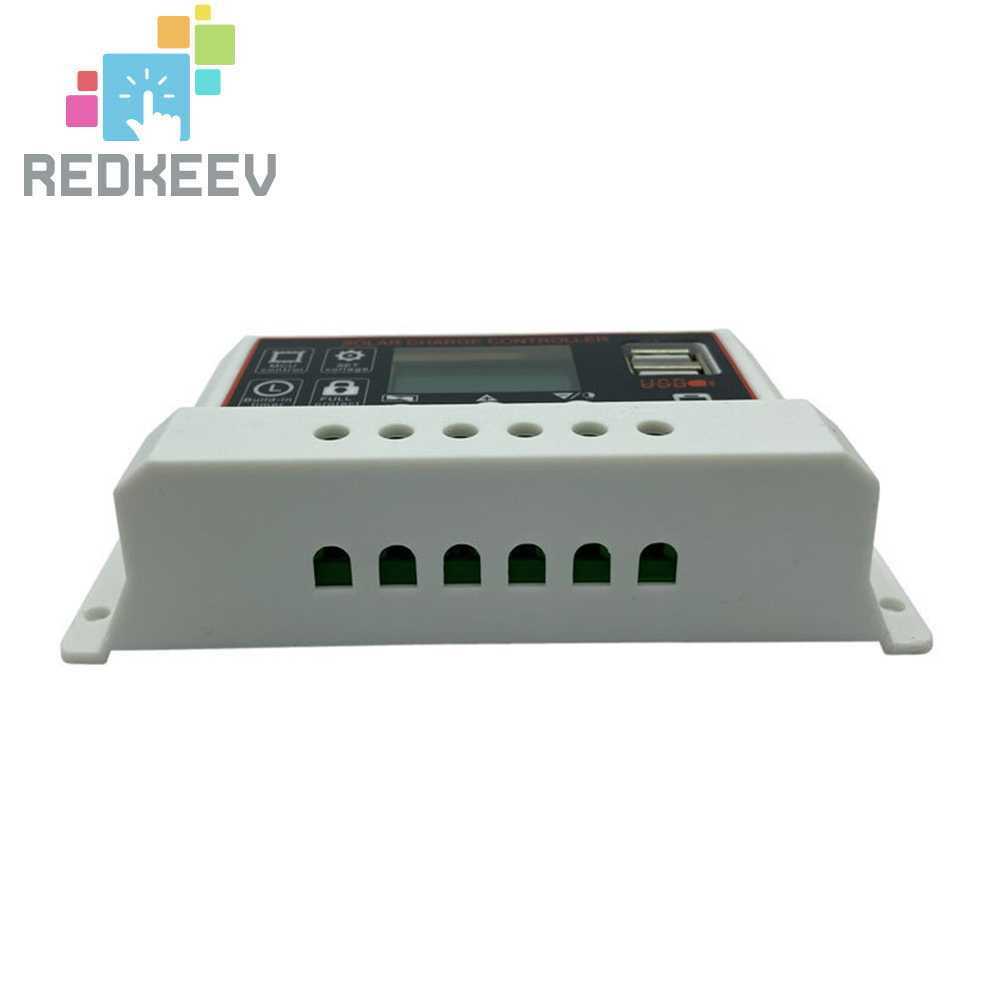 Bộ Điều Khiển Sạc Năng Lượng Mặt Trời 10A 20A 30A 12V 24V Cho Pin Li-Ion