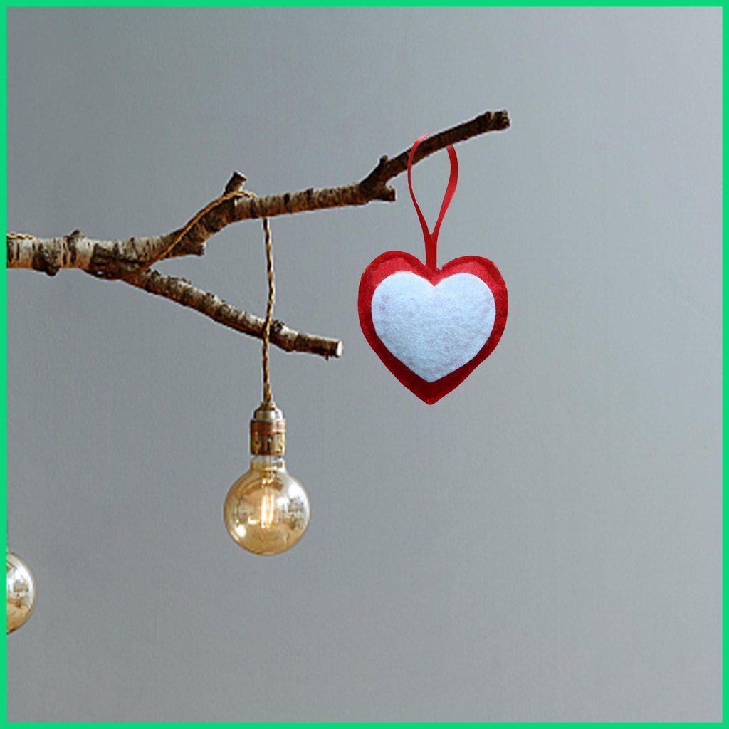 Phụ Kiện Trang Trí Cây Thông Hình Trái Tim Chống Mài Mòn