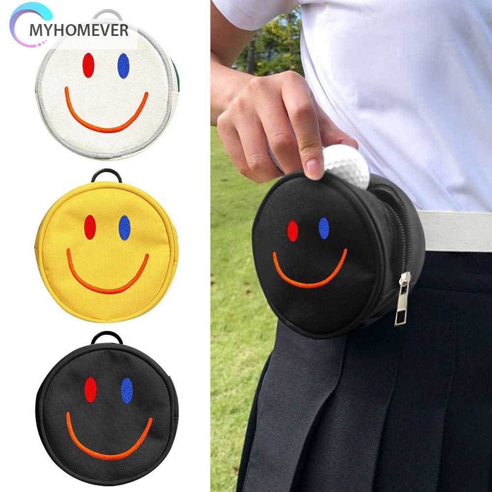 Túi Đựng Gậy Đánh Golf Thêu Hình Mặt Cười Siêu Nhẹ Tiện Dụng