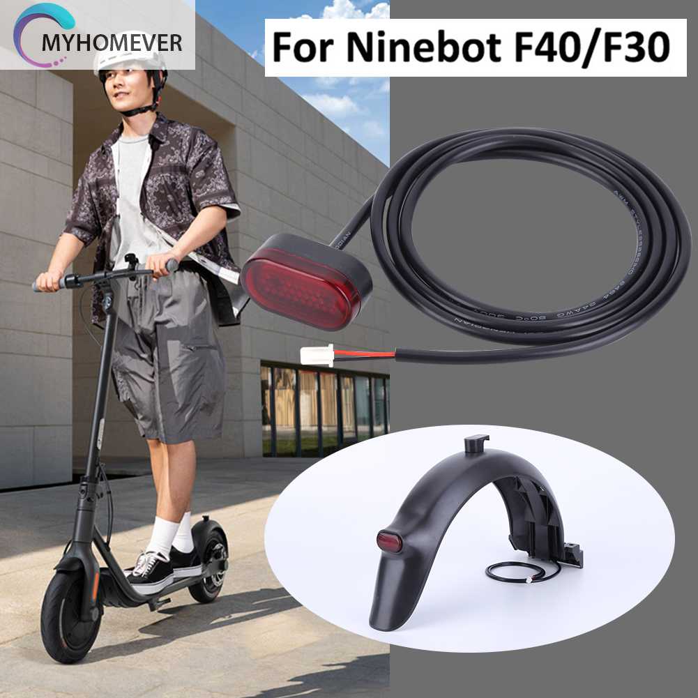 Đèn LED Cảnh Báo An Toàn Phía Sau Kèm Dây Cáp Dành Cho Xe Đạp Ninebot F30 F40