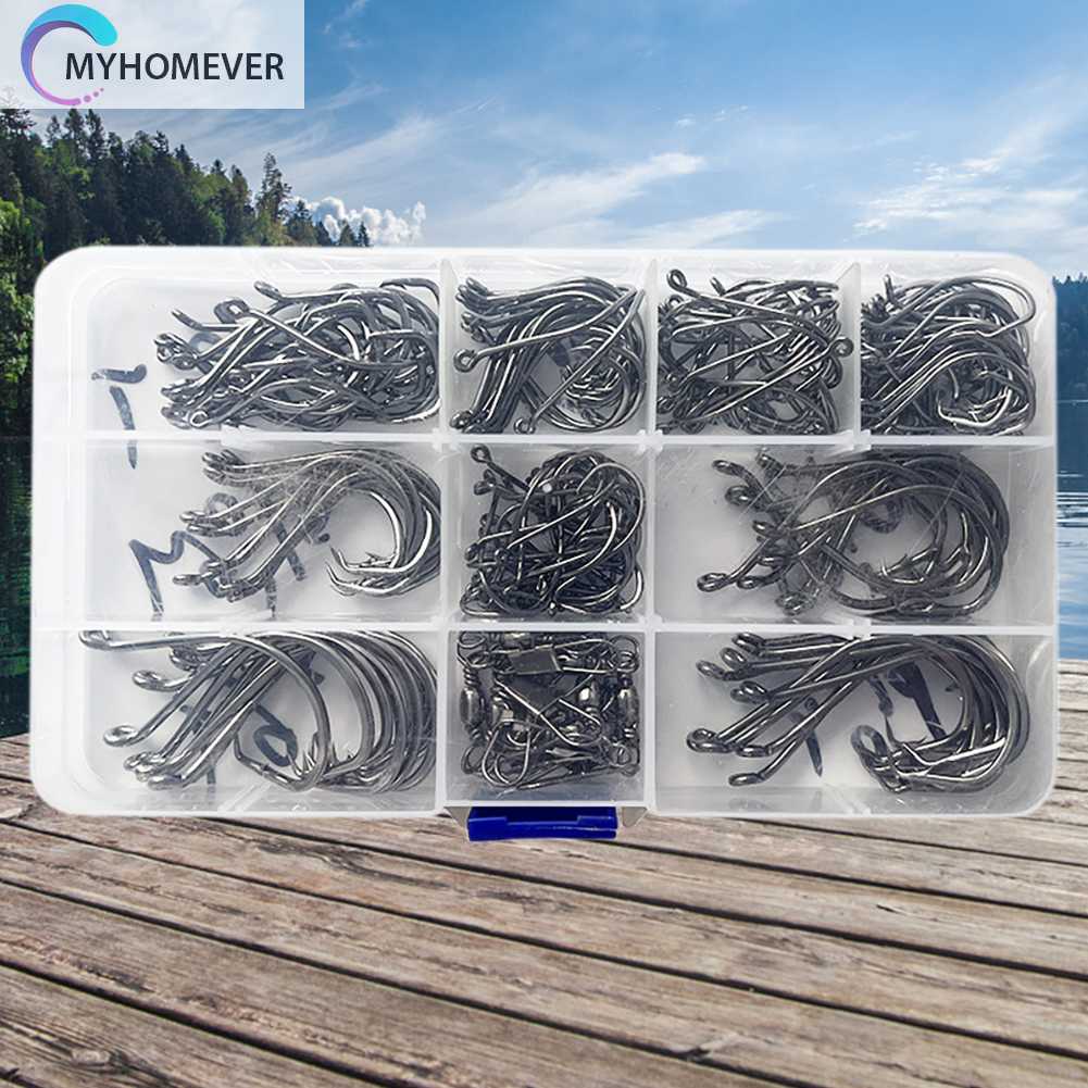 Set 170 Lưỡi Câu Cá Bằng Thép Cacbon 7384