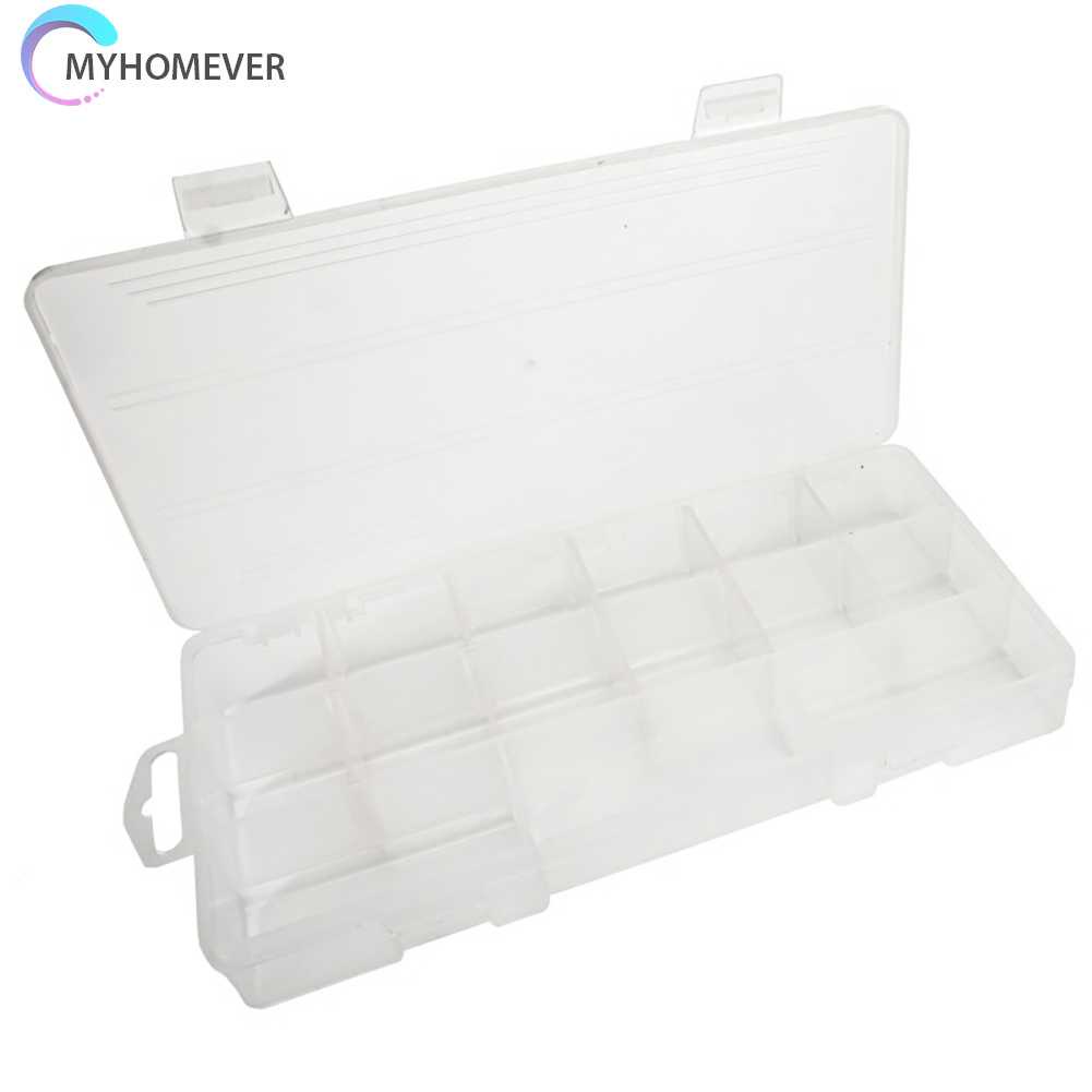 Hộp Nhựa 15 Ngăn Đựng Lưỡi Câu Cá Tiện Lợi