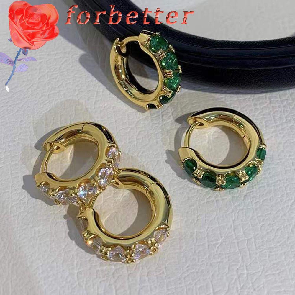 Khuyên Tai Vòng Đơn Giản Cổ Điển Song Ji Ah Cùng Phong Cách Hàn Quốc Cho Nữ