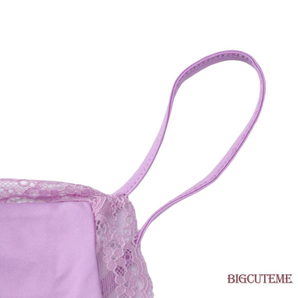 [] - Đầm Midi Hai Dây Màu Tím Cổ Chữ V Hở Lưng Buộc Dây