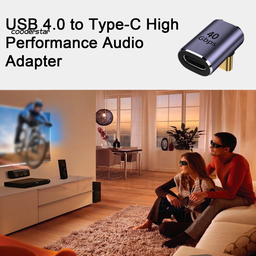 Đầu Chuyển Đổi Âm Thanh USB 4.0 Sang Type-C 90 Độ Chuyên Dụng Cho Điện Thoại