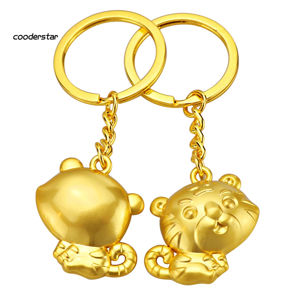 Set 2 Móc Chìa Khóa Thân Thiện Với Môi Trường Hình Chú Hổ May Mắn 2022