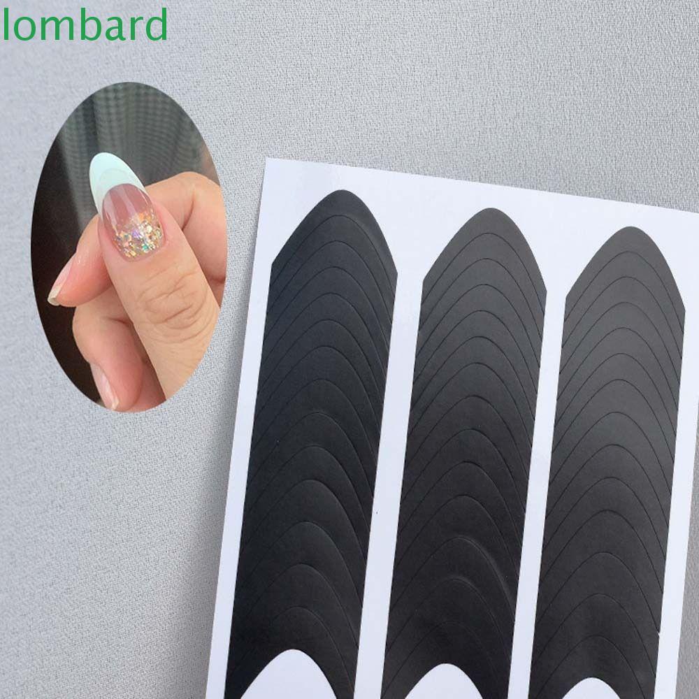 Nhãn Dán Trang Trí Móng Tay Tự Dính Họa Tiết Đường Cong Kiểu Pháp Ins