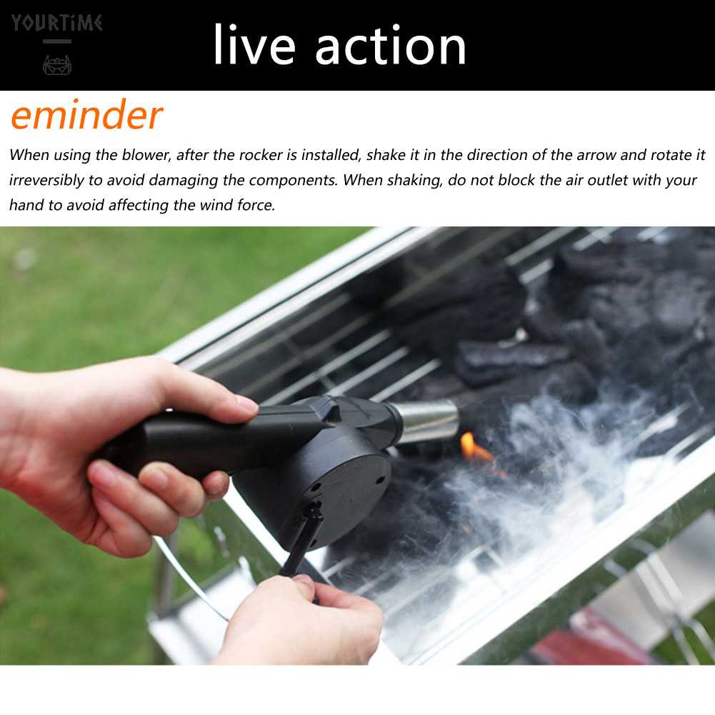 Quạt Thổi Lửa Nướng BBQ Tiện Lợi Cho Dã Ngoại