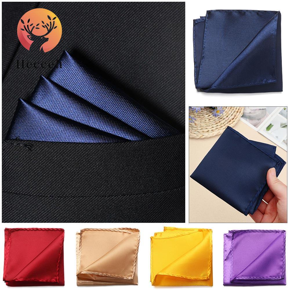 Áo Vest Vuông Bỏ Túi Màu Trơn Hankies Hanky Thích Hợp Cho Tiệc Cưới