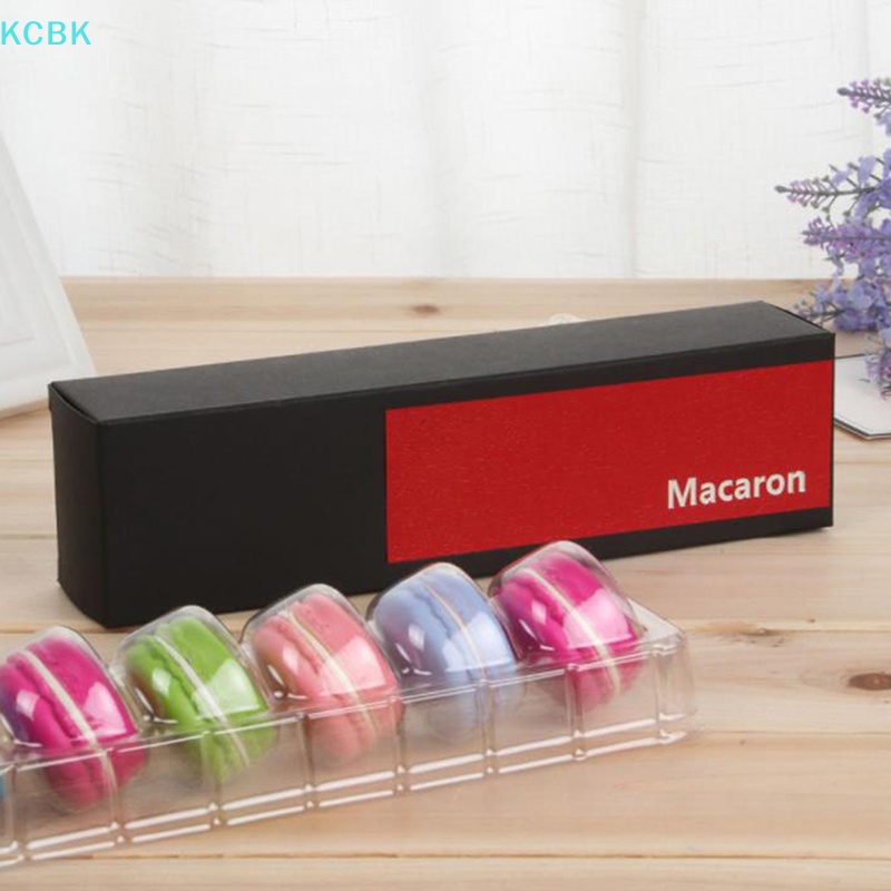 Bộ 5 Hộp Giấy Đựng Bánh Macaron Xinh Xắn