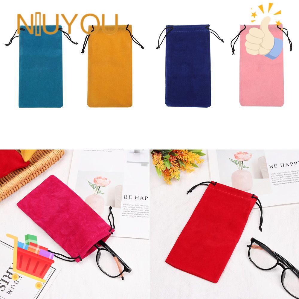 Túi Đựng Mắt Kính Bằng Vải Mềm Màu Trơn