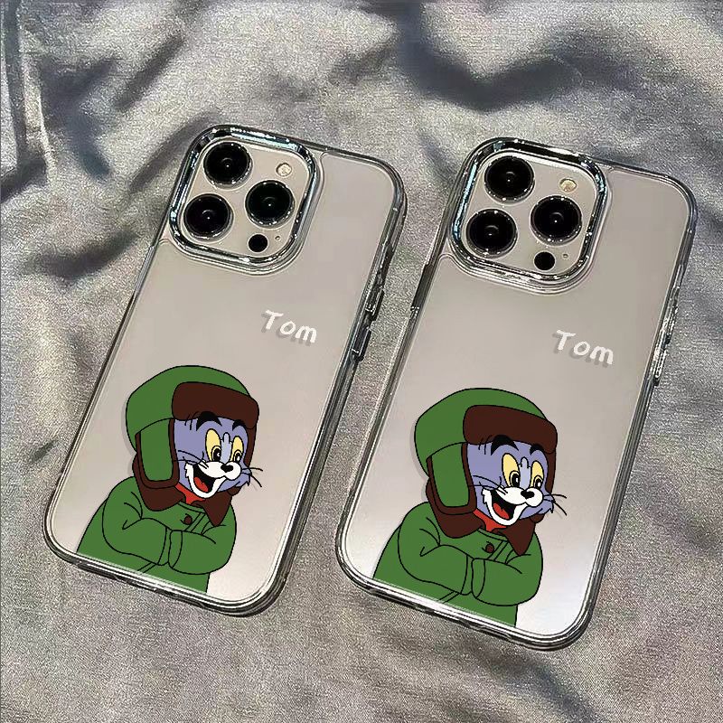 ✅Ốp Điện Thoại Dẻo Họa Tiết Hoạt Hình Tom / Plusiphone12In Style 8 Chống Sốc Đơn Giản Vui Nhộn Cho Iphone 11 14pro713max 1