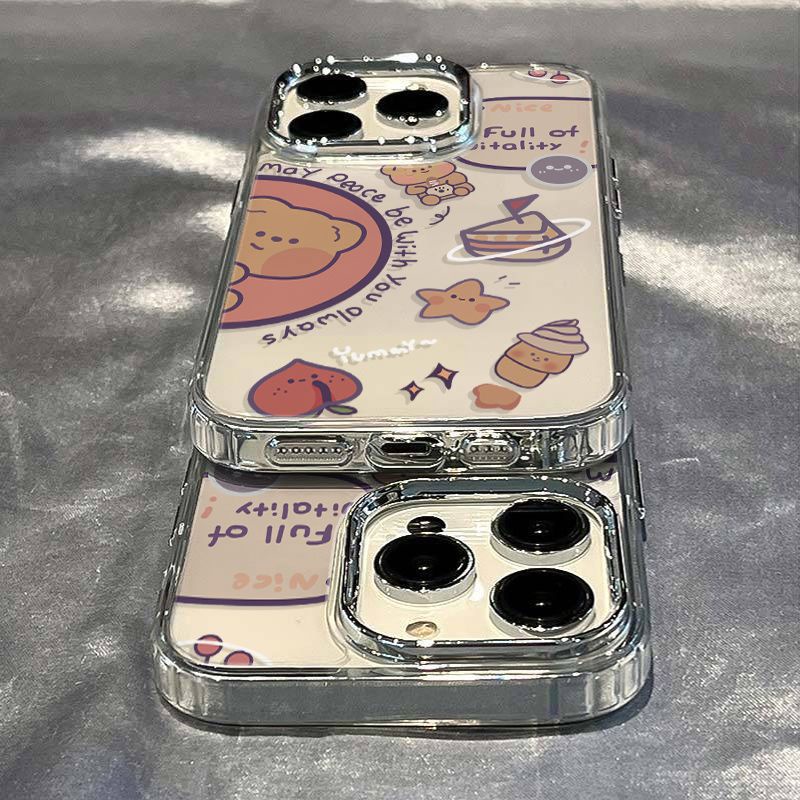 ✅Ốp Điện Thoại Dẻo Họa Tiết Gấu Nhỏ Dễ Thương Chống Sốc Cho Iphone 14proplus13 iPhone12 7 811