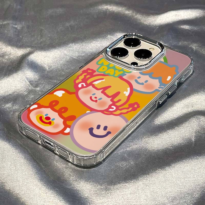 ✅Ốp Điện Thoại Mềm Chống Sốc In Họa Tiết Graffiti Đơn Giản Cho Iphone 14 Pro 13 8 11 12 Max 7 Plus