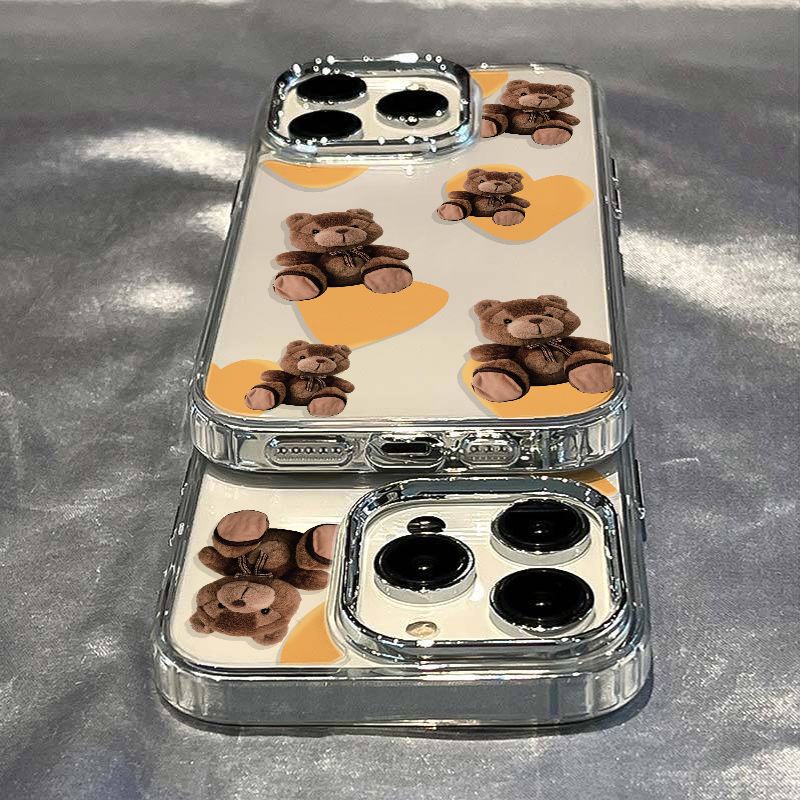 ✅Ốp Điện Thoại Dẻo Họa Tiết Gấu &amp; Búp Bê Dễ Thương Chống Sốc Cho iPhone12 Apple plusmax14pro 11ins 8 7 / 13