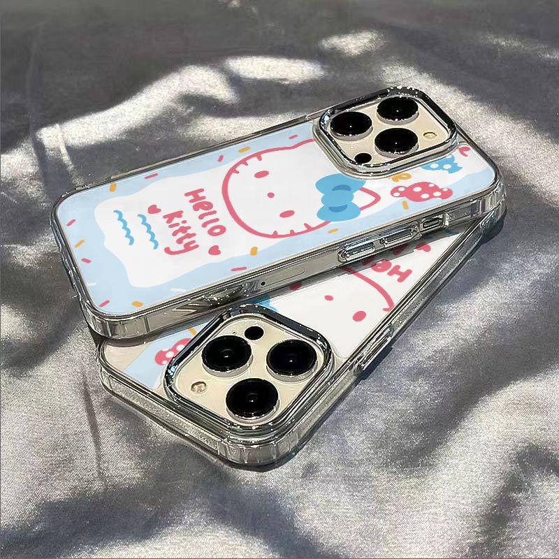 ✅Ốp Điện Thoại Mềm Chống Sốc In Hình Hello Kitty Cho Iphone 14pro8max / Apple plus13ins Style 7 iPhone1211 OD1M